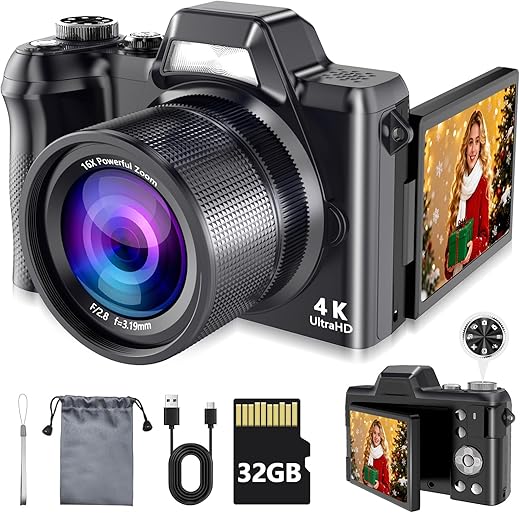 Kasukani 4K 56MP Vlogging Digital Camera with Flip Screen Features & Performance Review 2026