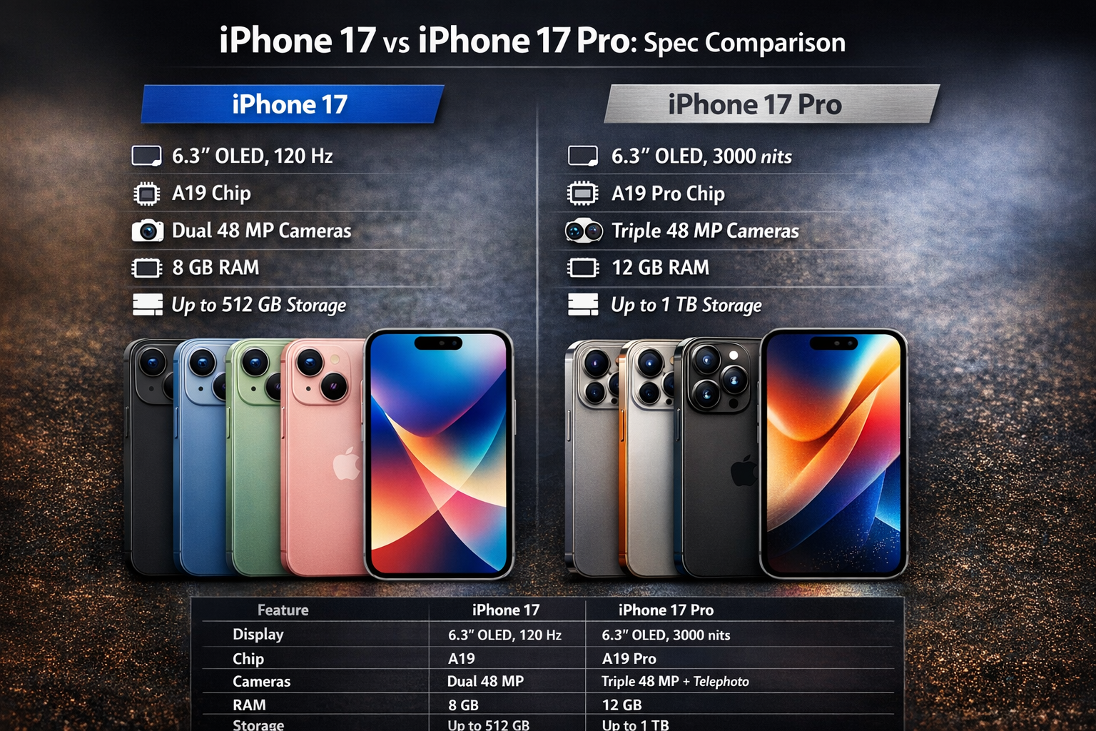 iPhone 17 vs iPhone 17 Pro: Detailed Comparison Review