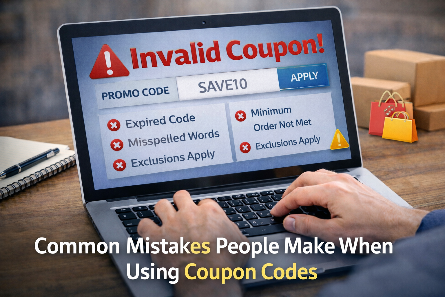 Common Mistakes People Make When Using Coupon Codes